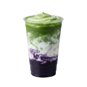 Blueberry Matcha Latte