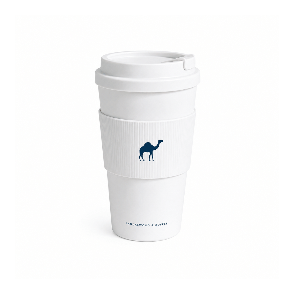 mashric's white travel cup